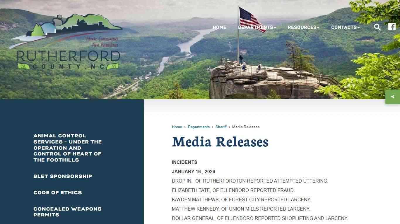 Welcome to Rutherford County, NC